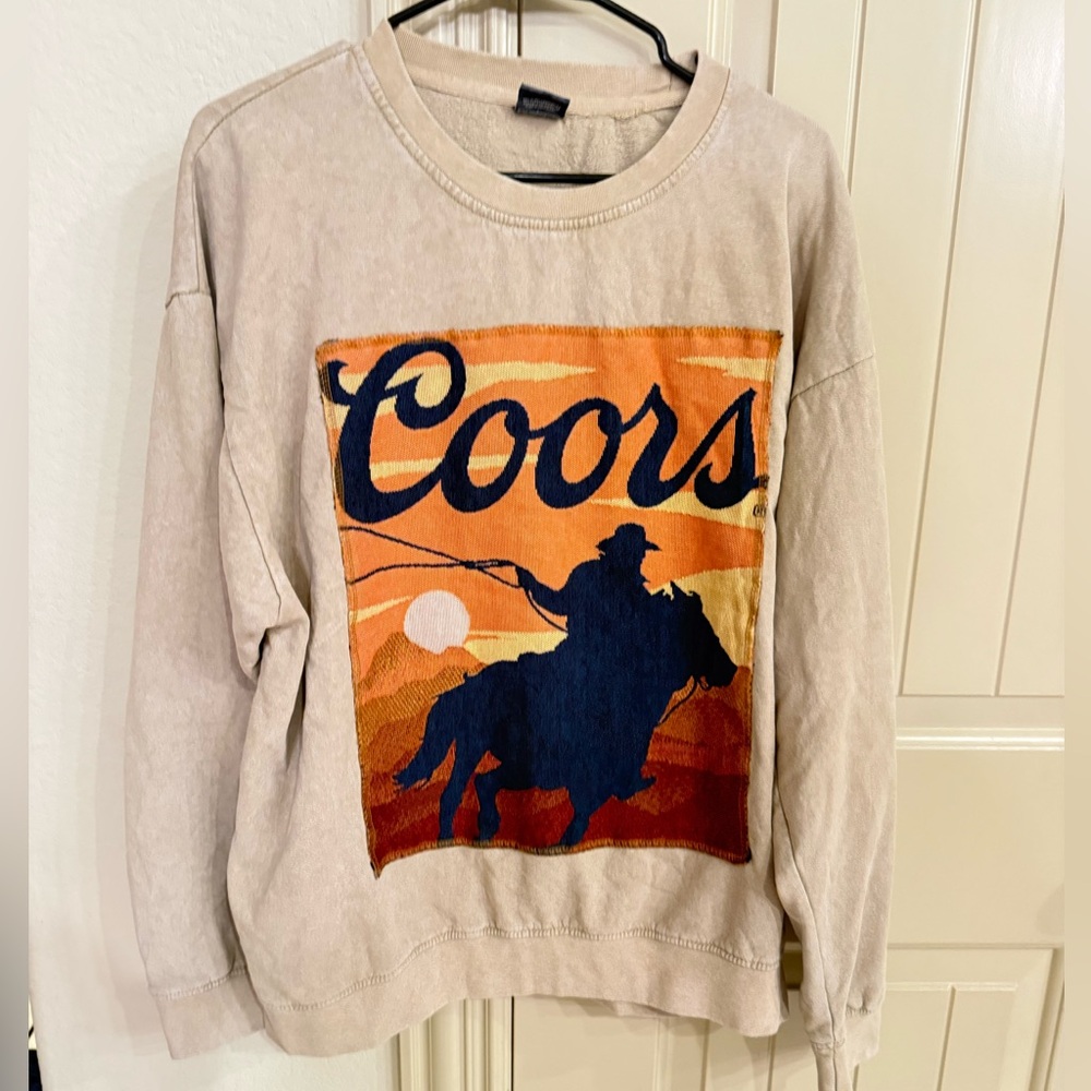 Coors Banquet sweater size large